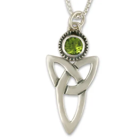 Trinity Pendant with Gem