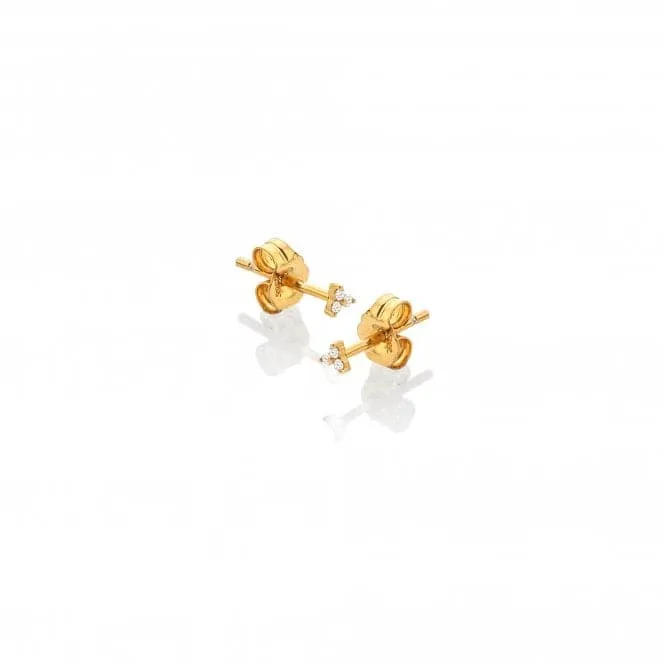 White Topaz Micro Stud Earrings DE753