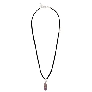 Wire Amethyst Shard Short Necklace